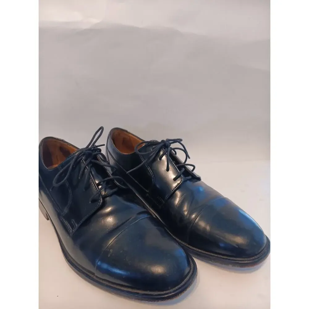 Mens Leather Oxford Bostonian Classics Akron 25030 Black Dress Shoe 10 1/2